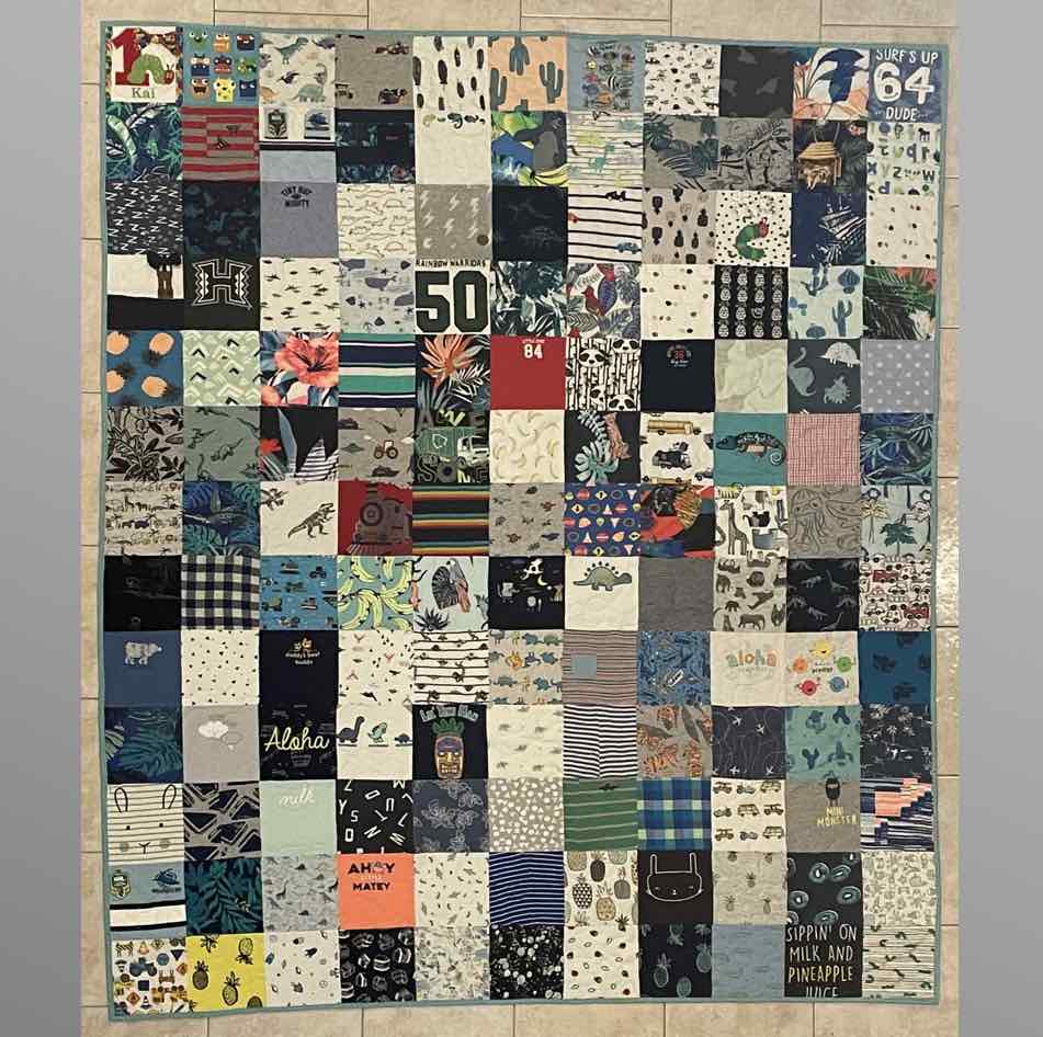 Memory Quilt - made from Loved ones clothing