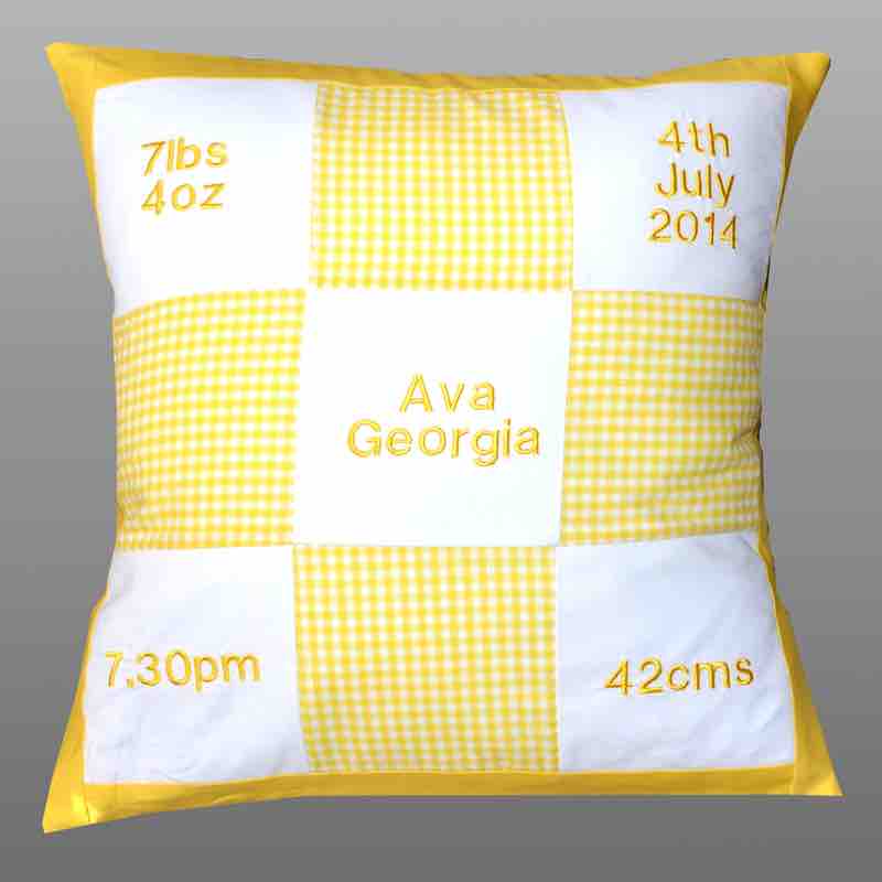 Personalised Cushion Baby Shower Gift Idea 