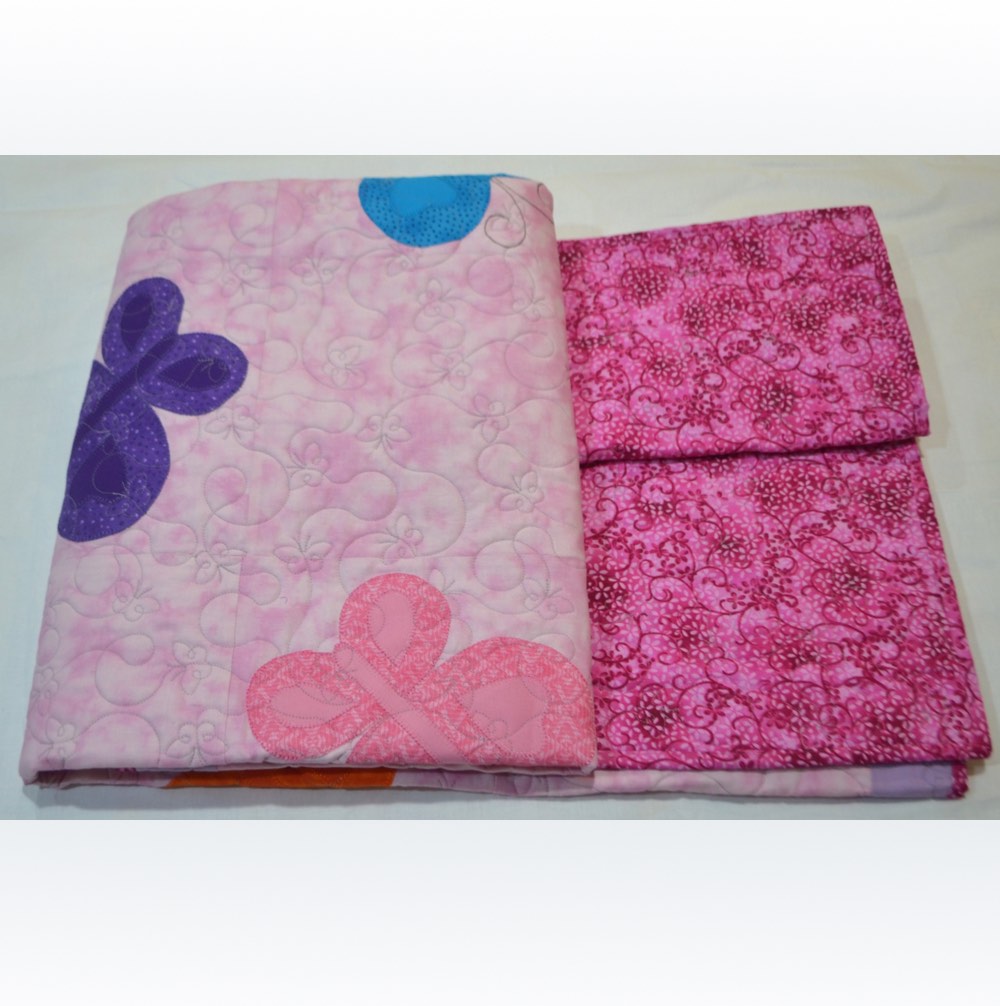 Baby Quilt, Handmade Quilt, Butterflies Quilt, Patchwork, Baby Gift