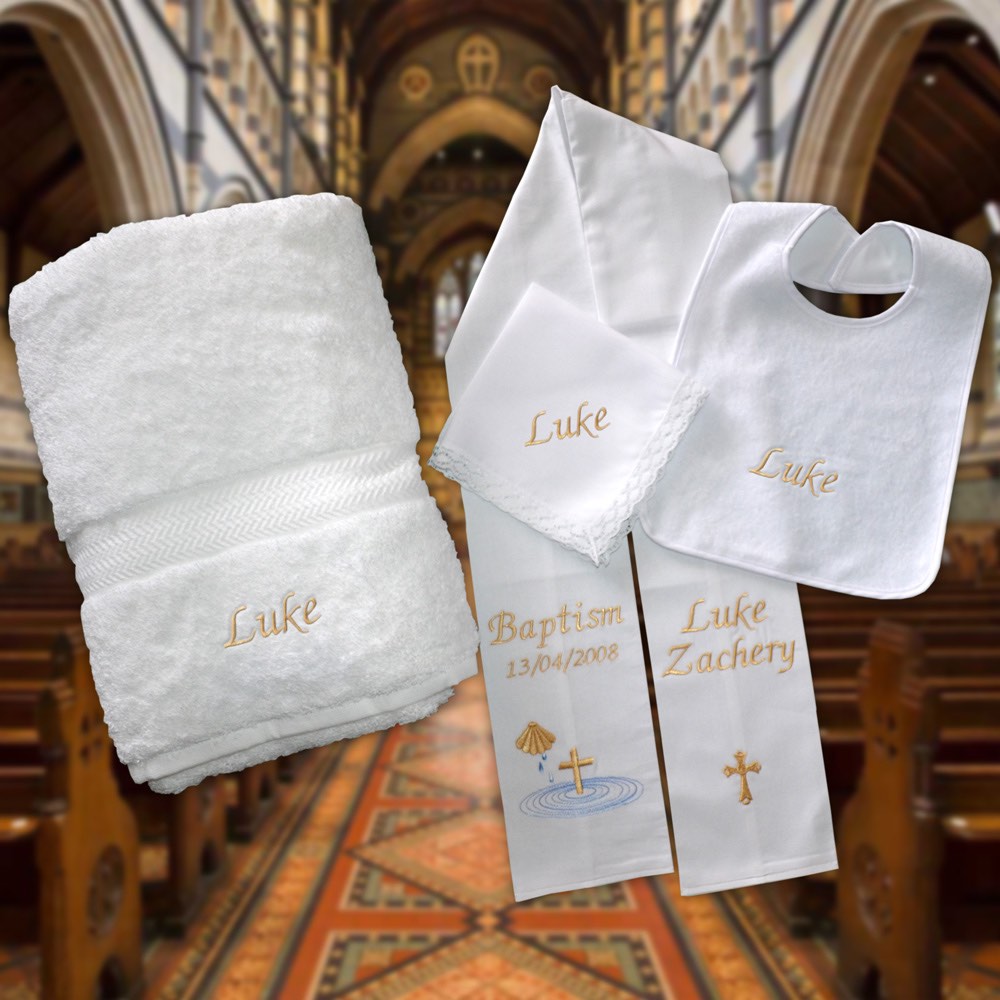Baptism Stole and Candle, Baptism Gift, Embroidery, Baptism Stole Melbourne